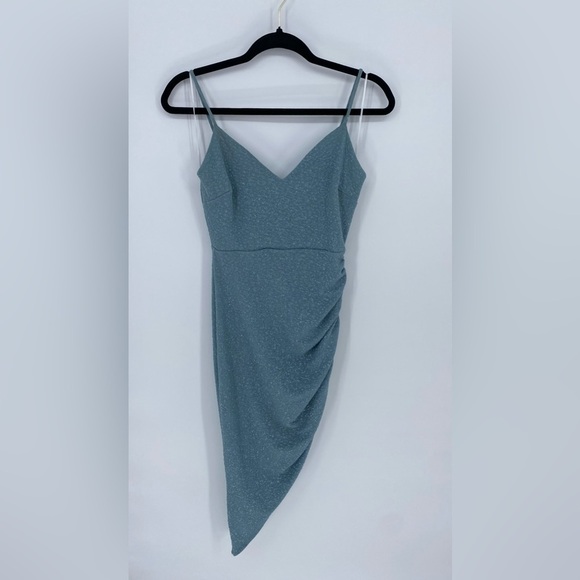 Windsor Sparkle Spaghetti Strap Cutout Back Hi lo Dress Size Medium - Picture 1 of 10